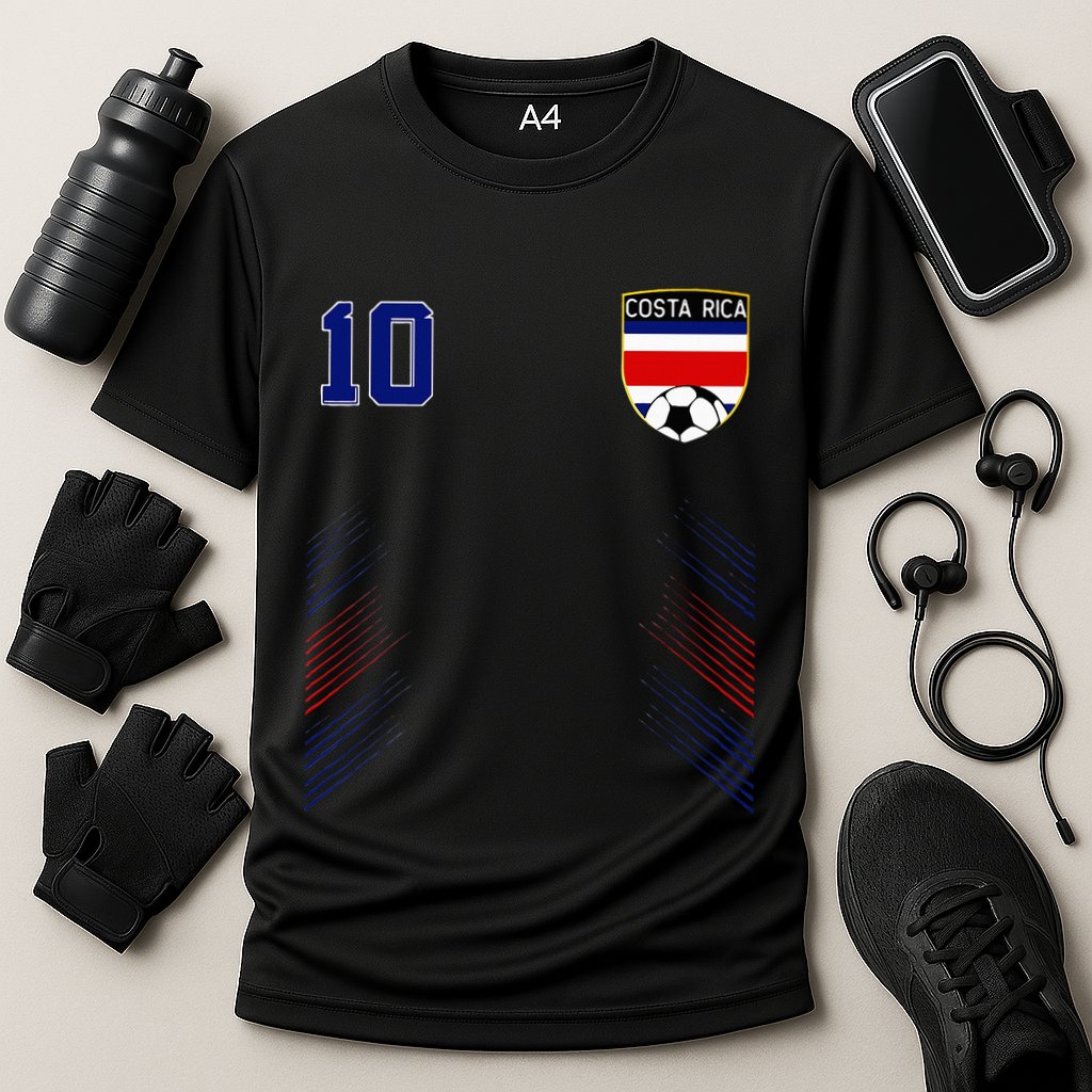 Costa Rica Flag Costa Rican Pride Lovers Cooling Performance Crew T-Shirt