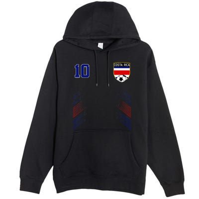 Costa Rica Flag Costa Rican Pride Lovers Premium Pullover Hoodie