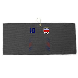 Costa Rica Flag Costa Rican Pride Lovers Large Microfiber Waffle Golf Towel