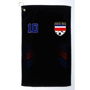 Costa Rica Flag Costa Rican Pride Lovers Platinum Collection Golf Towel