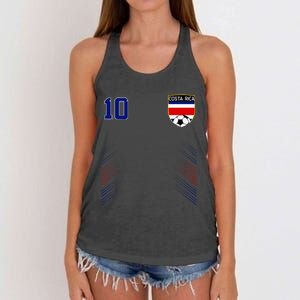 Costa Rica Flag Costa Rican Pride Lovers Women's Knotted Racerback Tank