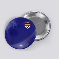 Costa Rica Flag Costa Rican Pride Lovers Button