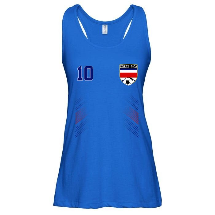 Costa Rica Flag Costa Rican Pride Lovers Ladies Essential Flowy Tank