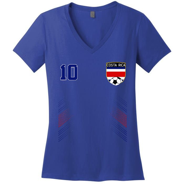 Costa Rica Flag Costa Rican Pride Lovers Women's V-Neck T-Shirt