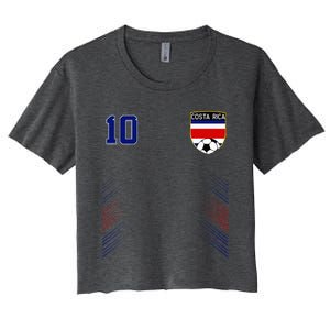 Costa Rica Flag Costa Rican Pride Lovers Women's Crop Top Tee