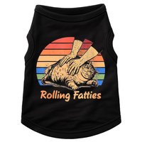 Cat Rolling Fatties Funny Doggie Tank