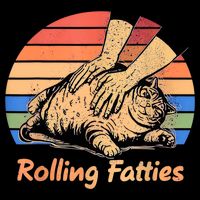 Cat Rolling Fatties Funny Sweatshirt