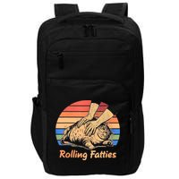 Cat Rolling Fatties Funny Impact Tech Backpack