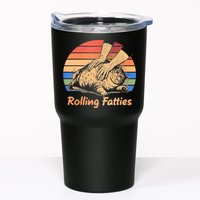 Cat Rolling Fatties Funny Tumbler