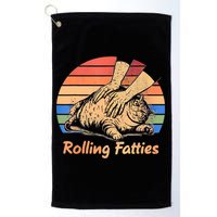 Cat Rolling Fatties Funny Golf Towel