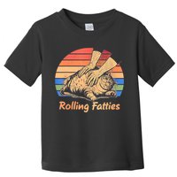 Cat Rolling Fatties Funny Toddler T-Shirt