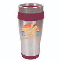 Cat Rolling Fatties Funny 16oz Travel Tumbler
