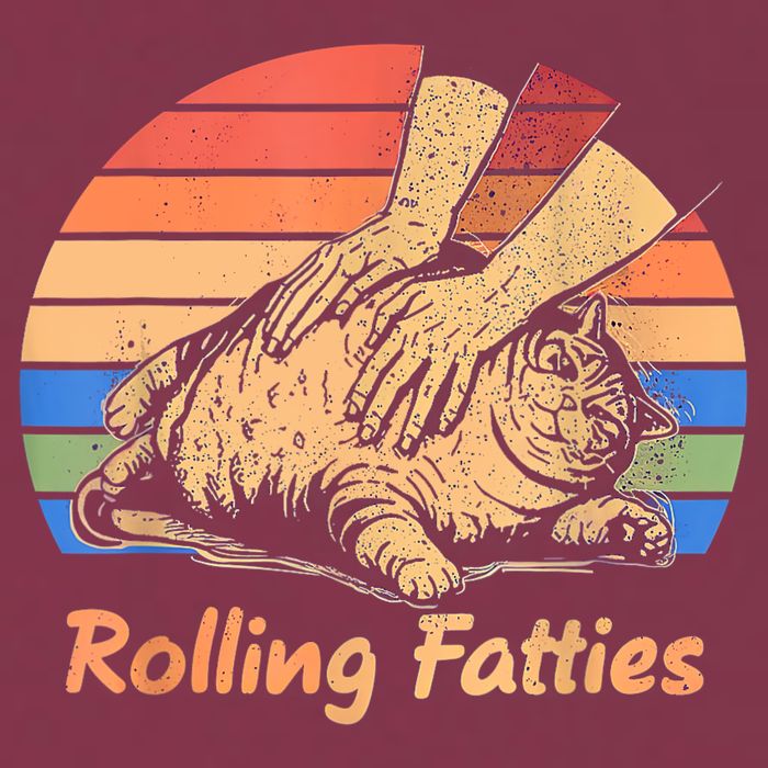Cat Rolling Fatties Funny 16oz Travel Tumbler