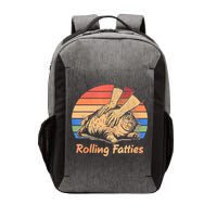 Cat Rolling Fatties Funny Vector Backpack