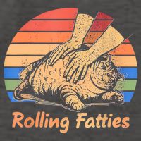 Cat Rolling Fatties Funny Vector Backpack