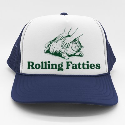 Cat Rolling Fatties Trucker Hat