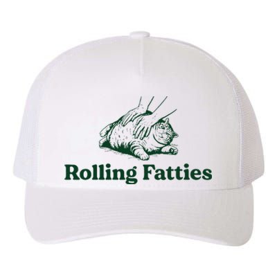 Cat Rolling Fatties Yupoong Adult 5-Panel Trucker Hat