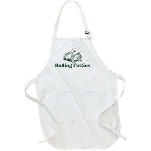 Cat Rolling Fatties Full-Length Apron With Pockets