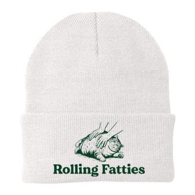 Cat Rolling Fatties Knit Cap Winter Beanie