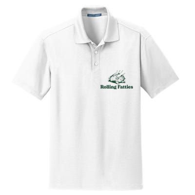 Cat Rolling Fatties Dry Zone Grid Polo