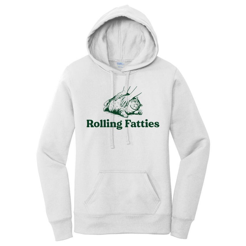 Cat Rolling Fatties Women's Pullover Hoodie