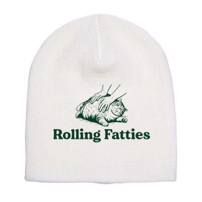 Cat Rolling Fatties Short Acrylic Beanie