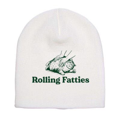 Cat Rolling Fatties Short Acrylic Beanie