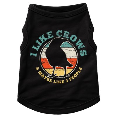 Crow Raven Funny Vintage Gift Doggie Tank