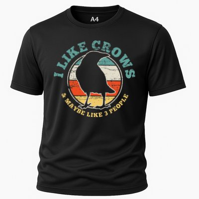 Crow Raven Funny Vintage Gift Cooling Performance Crew T-Shirt