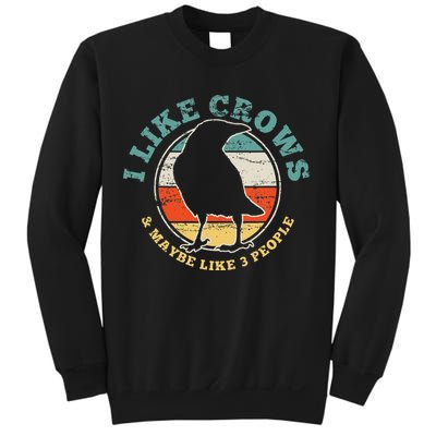 Crow Raven Funny Vintage Gift Sweatshirt