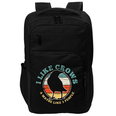 Crow Raven Funny Vintage Gift Impact Tech Backpack