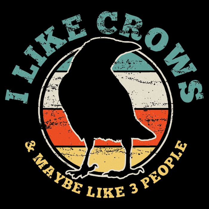 Crow Raven Funny Vintage Gift Button
