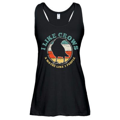 Crow Raven Funny Vintage Gift Ladies Essential Flowy Tank