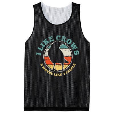 Crow Raven Funny Vintage Gift Mesh Reversible Basketball Jersey Tank