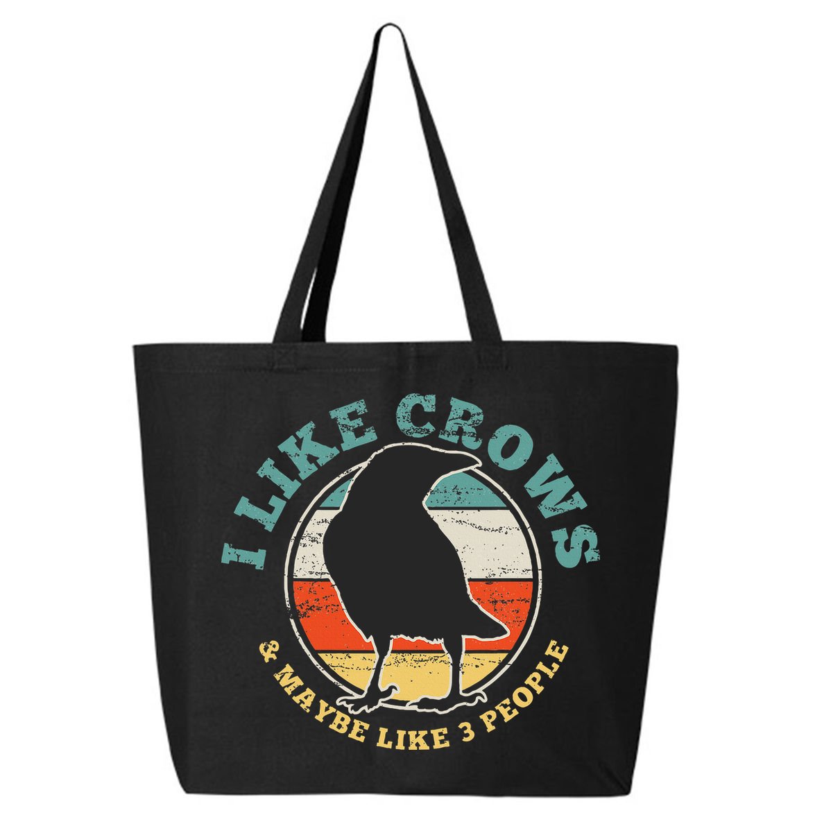 Crow Raven Funny Vintage Gift 25L Jumbo Tote