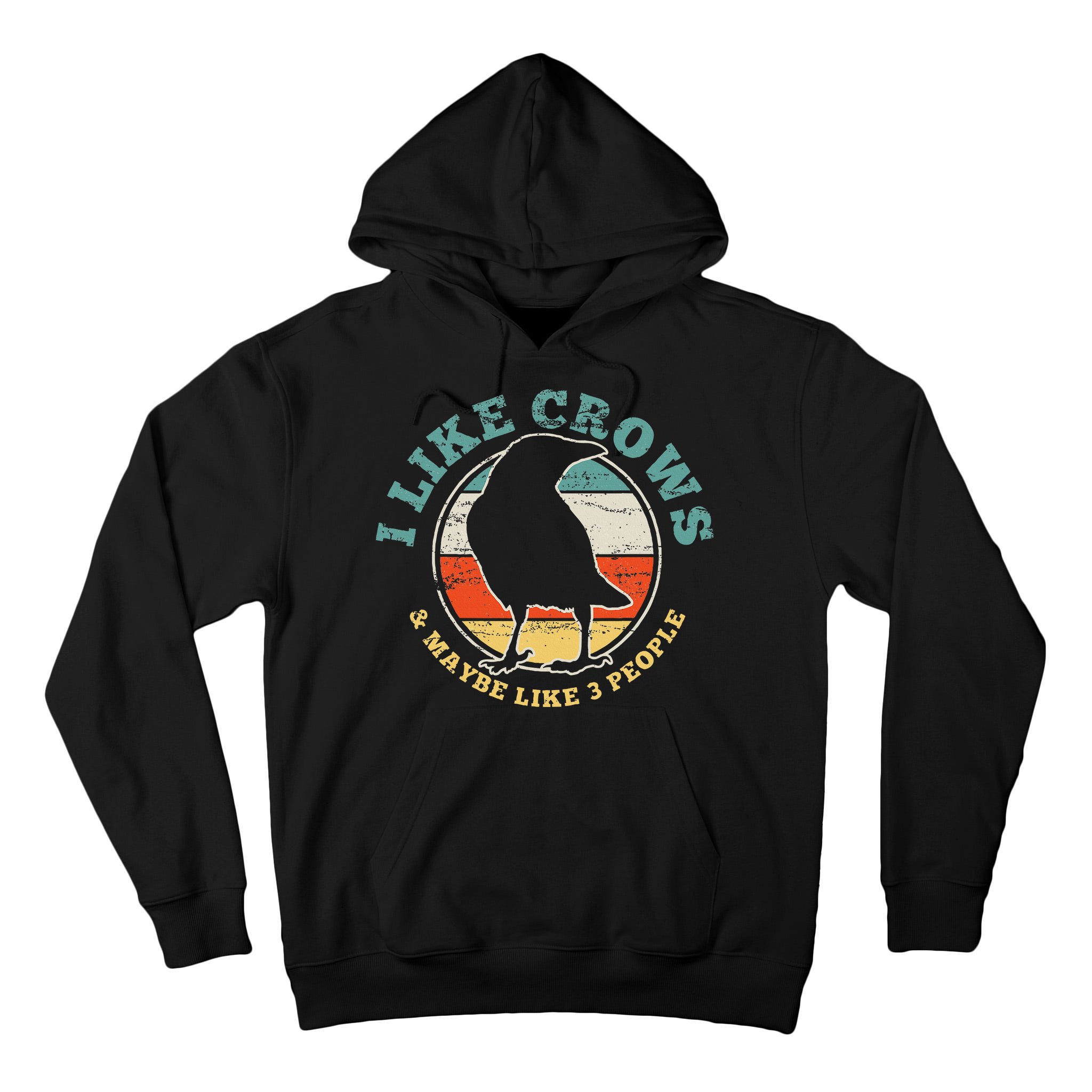 Crow Raven Funny Vintage Gift Tall Hoodie