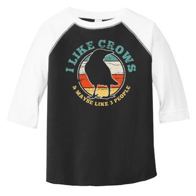 Crow Raven Funny Vintage Gift Toddler Fine Jersey T-Shirt