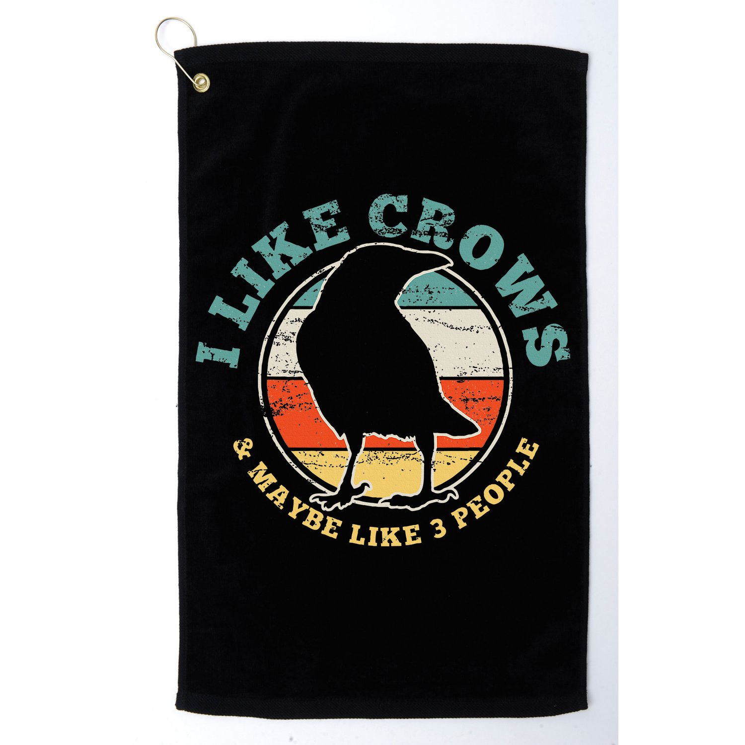 Crow Raven Funny Vintage Gift Golf Towel