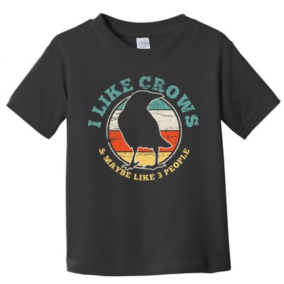 Crow Raven Funny Vintage Gift Toddler T-Shirt