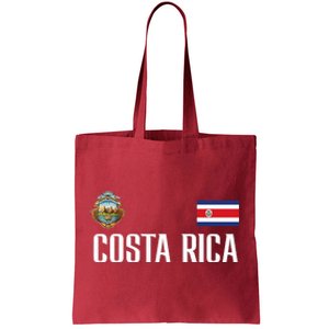 Costa Rica Flag Football Soccer Fan Tote Bag