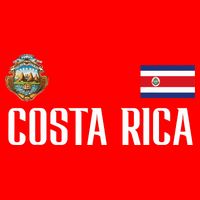 Costa Rica Flag Football Soccer Fan Baby Bodysuit