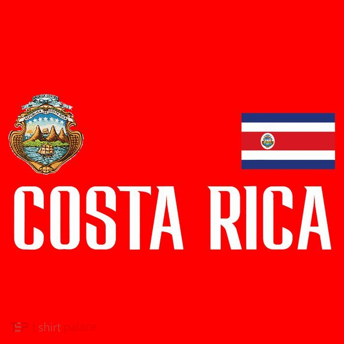 Costa Rica Flag Football Soccer Fan Kids T-Shirt