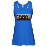 Circle Retro Faded Candles Box 90s Cassette Rock Vintage Ladies Essential Flowy Tank