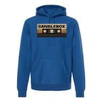 Circle Retro Faded Candles Box 90s Cassette Rock Vintage Premium Hoodie