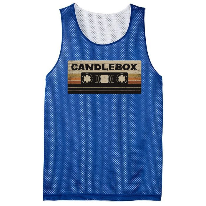 Circle Retro Faded Candles Box 90s Cassette Rock Vintage Mesh Reversible Basketball Jersey Tank