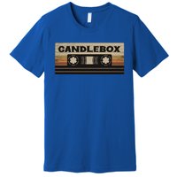 Circle Retro Faded Candles Box 90s Cassette Rock Vintage Premium T-Shirt