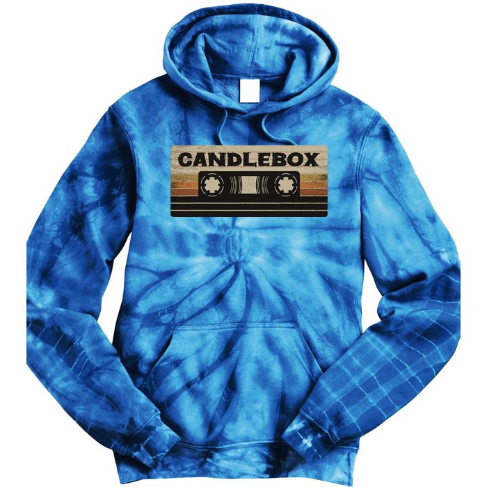 Circle Retro Faded Candles Box 90s Cassette Rock Vintage Tie Dye Hoodie