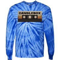 Circle Retro Faded Candles Box 90s Cassette Rock Vintage Tie-Dye Long Sleeve Shirt