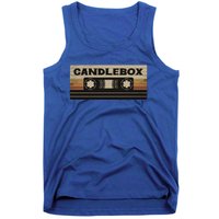 Circle Retro Faded Candles Box 90s Cassette Rock Vintage Tank Top