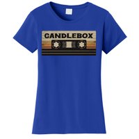 Circle Retro Faded Candles Box 90s Cassette Rock Vintage Women's T-Shirt